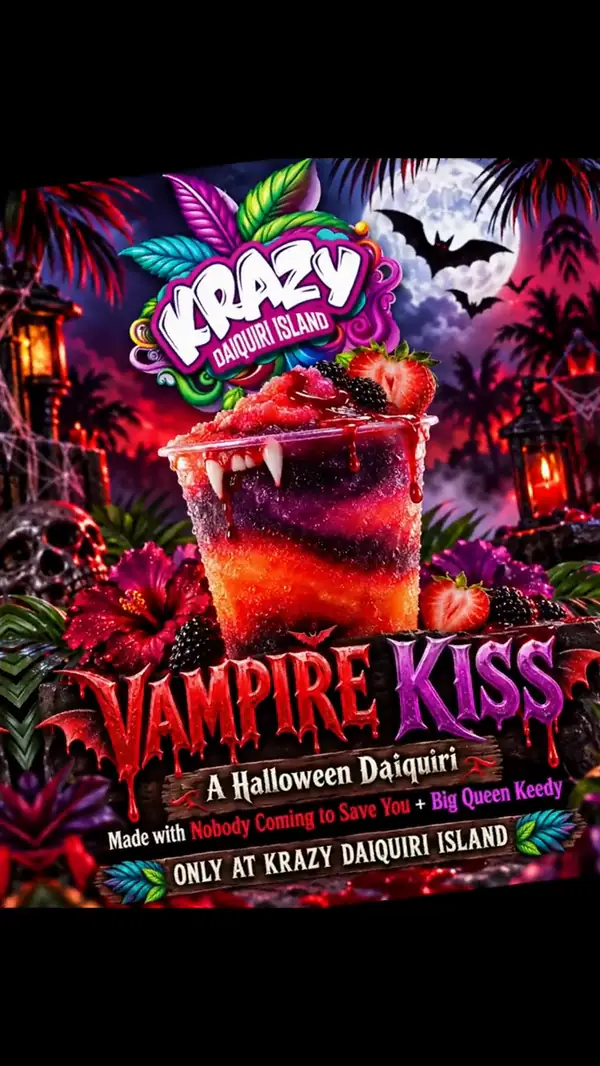 Vampire Kiss Halloween daiquiri promo